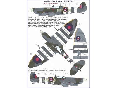 Supermarine Spitfire Mk.Ixc - 2 Decal Versions : Du-n And Nn-n - zdjęcie 4
