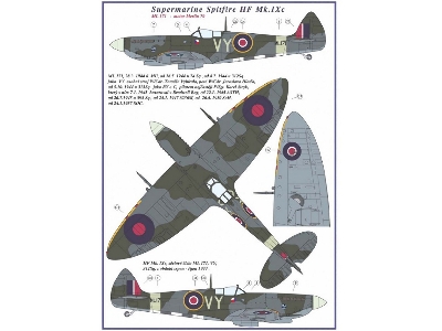 Supermarine Spitfire Mk.Ixc - 2 Decal Versions Du-l - zdjęcie 3