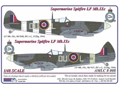 Supermarine Spitfire Lf Mk.Ixc - 2 Decal Versions Du-l (1944) - zdjęcie 1