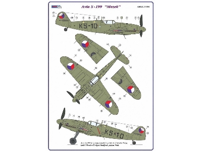 Avia S-199 'mezek' Part 1 - 2 Decal Versions: Ks-10 And Gy-31 - zdjęcie 3