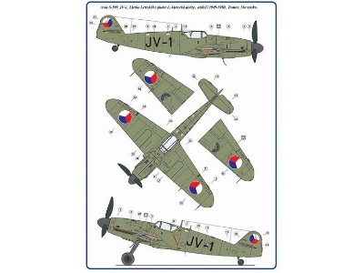 Avia S-199 'mezek' Part 2 - 2 Decal Versions: Jv-1 And Ok-bye - zdjęcie 3