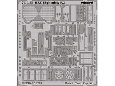 BAC Lightning F.3 S. A. 1/72 - Trumpeter - blaszki - zdjęcie 1