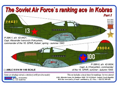 The Soviet Air Force Ranking Ace In Kobras : A.I.Pokryshkin (2 Decal Version) - zdjęcie 1