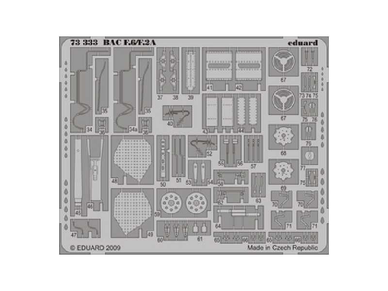  BAC Lightning F.6/ F.2A S. A. 1/72 - Trumpeter - blaszki - zdjęcie 1