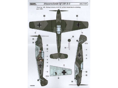 Messerschmitt Bf-109 B-2 -2 Decal Versions - zdjęcie 2