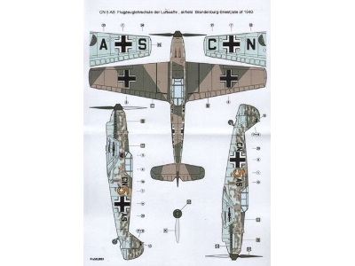 Messerschmitt Bf-109 B-2 -2 Decal Versions - zdjęcie 3