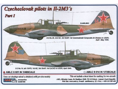Czechoslovak Pilots In Ilyushin Il-2m3 Part 1 (2 Decal Versions : April - May 1945) - zdjęcie 1