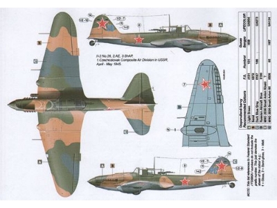 Czechoslovak Pilots In Ilyushin Il-2m3 Part 1 (2 Decal Versions : April - May 1945) - zdjęcie 3