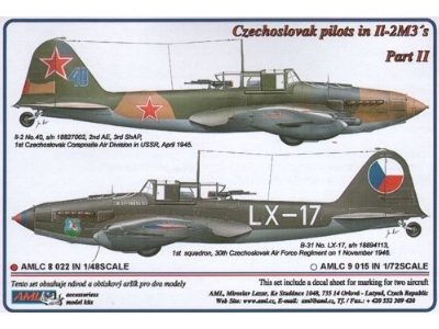 Czechoslovak Pilots In Ilyushin Il-2m3 Part 1 (2 Decal Versions : April/May 1945 - November 1946) - zdjęcie 1