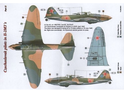 Czechoslovak Pilots In Ilyushin Il-2m3 Part 1 (2 Decal Versions : April/May 1945 - November 1946) - zdjęcie 2