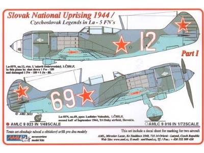 Slovak National Uprising 1944 - Czechoslovak Legends In La-5fn Part 1 (2 Decal Versions) - zdjęcie 1