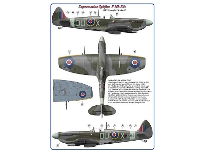 312th Squadron Raf Part Iv -Â 2 Decal Version:Â hurricane Mk.I AndÂ spitfire F Mk.Ixc - zdjÄ™cie 3