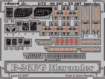  B-26F/ G interior S. A. 1/72 - Hasegawa - blaszki - zdjęcie 1