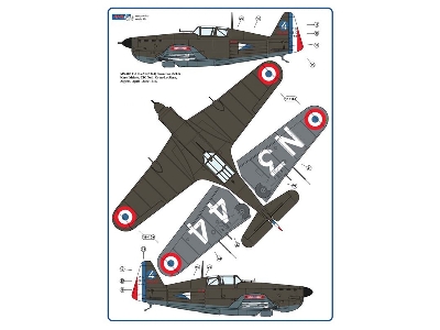 Czech Pilots In Battle Of France - Curtiss H75a-1 Hawk & Morane-saulnier Ms-406c.I - zdjęcie 3