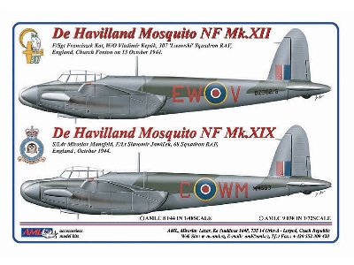 De Havilland Mosquito Nf.Xii / Nf.Xix (307 Sqn Raf And 68 Sqn Raf) - zdjęcie 1