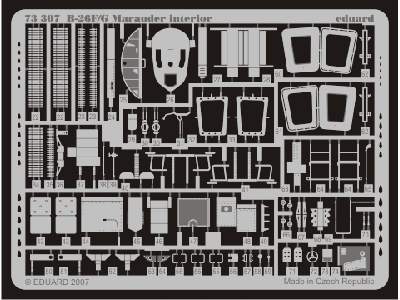  B-26F/ G interior S. A. 1/72 - Hasegawa - blaszki - zdjęcie 3