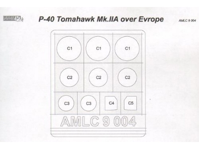 Curtiss P-40 B Tomahawk / Mk.Ii A Over Europe (Decals For 2 Planes) - zdjęcie 4