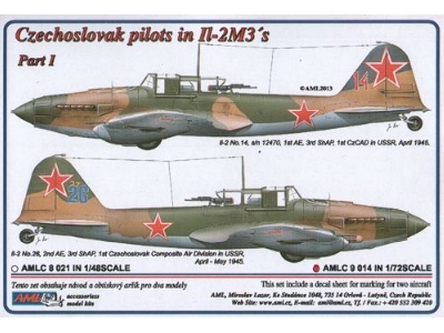 Czechoslovak Pilots In Ilyushin Il-2m3 Part 1 (2 Decal Versions) - zdjęcie 1