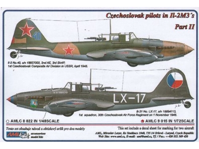 Czechoslovak Pilots In Ilyushin Il-2m3 Part 2 (2 Decal Versions) - zdjęcie 1