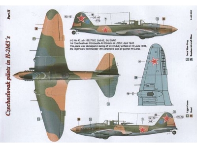 Czechoslovak Pilots In Ilyushin Il-2m3 Part 2 (2 Decal Versions) - zdjęcie 2