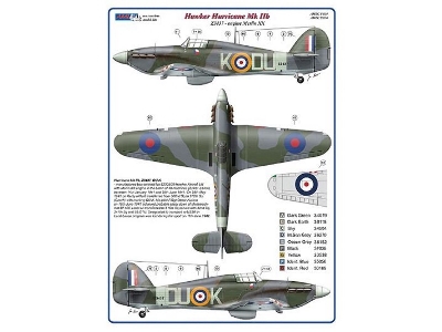 312 Th Squadron Raf Part Ii - 2 Decal Version: hurricane Mk.Iib And spitfire Lf Mk.Ixe - zdjęcie 1