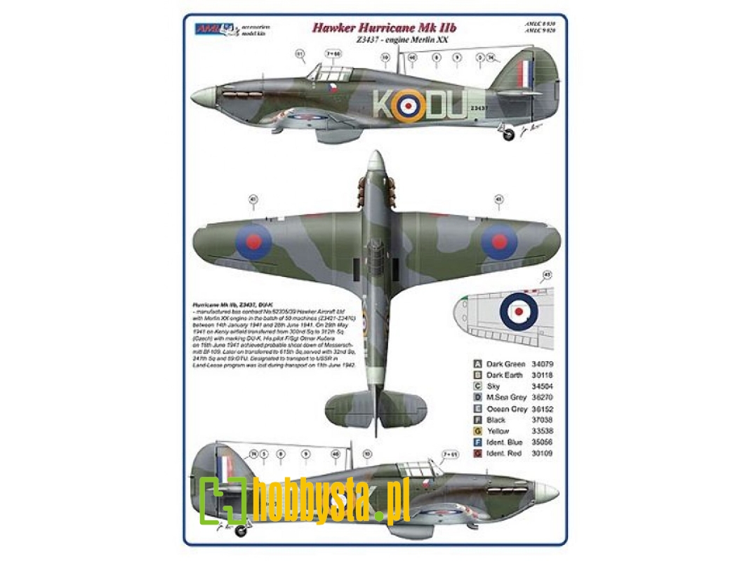 312 Th Squadron Raf Part Ii - 2 Decal Version: hurricane Mk.Iib And spitfire Lf Mk.Ixe - zdjęcie 1 312 Th Squadron Raf Part Ii - 2 Decal Version: hurricane Mk.Iib And spitfire Lf Mk.Ixe - zdjęcie 1