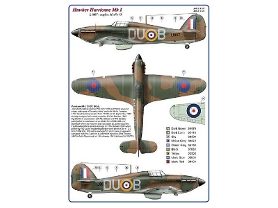 312 Th Squadron Raf Part Iii - 2 Decal Version: hurricane Mk.I And spitfire Lf Mk.Ixe - zdjęcie 2
