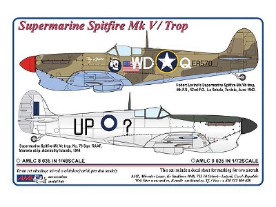 Supermarine Spitfire Mk.V B/C Trop - 2 Decal Version - zdjęcie 1