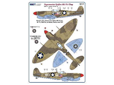Supermarine Spitfire Mk.V B/C Trop - 2 Decal Version - zdjęcie 3