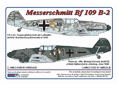 Messerschmitt Bf-109 B-2 - 2 Decal Versions - zdjęcie 1