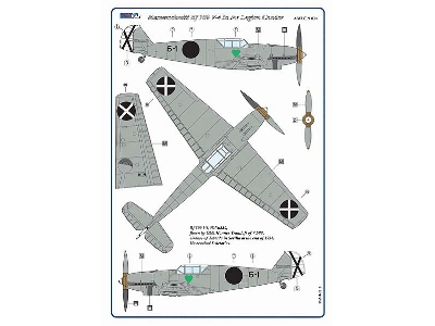 Messerschmitt Bf-109 V3 And V4 In Legion Condor (2 Decal Versions) - zdjęcie 3