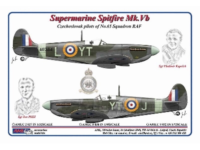 Czechoslovak Pilots Of No.65 Squadron Raf - Supermarine Spitfire Mk.Vb - zdjęcie 1