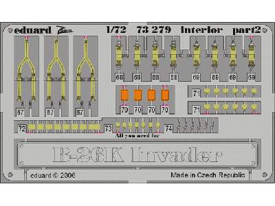  B-26K interior 1/72 - Italeri - blaszki - zdjęcie 3