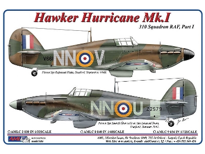 310th Squadron Raf Part I - Hawker Hurricane Mk.I / Mk.Iia (Nn-u & Nn-v) - zdjęcie 1