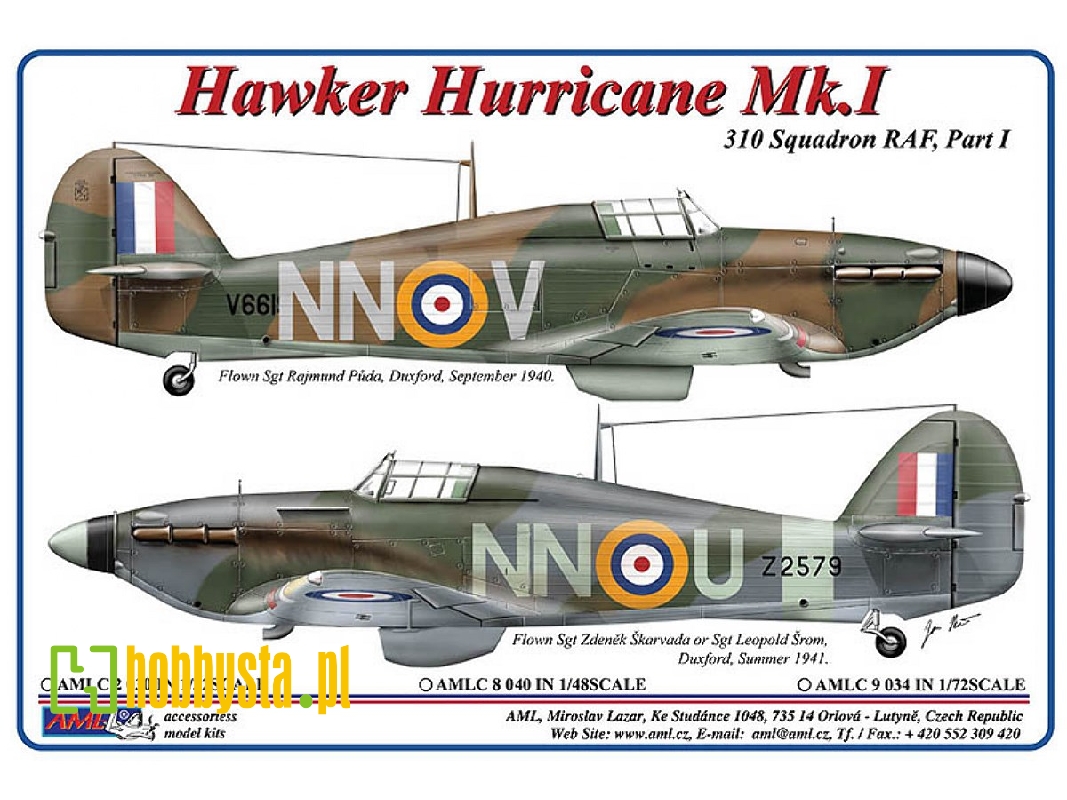 310th Squadron Raf Part I - Hawker Hurricane Mk.I / Mk.Iia (Nn-u & Nn-v) - zdjęcie 1