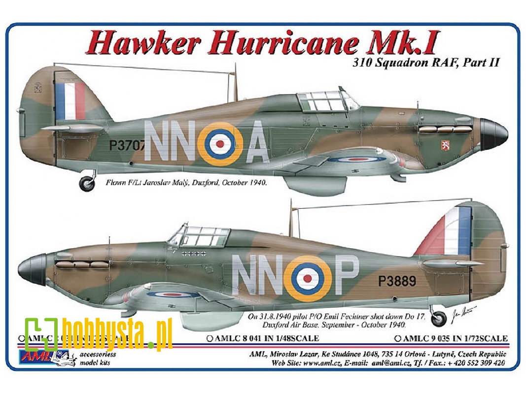310th Squadron Raf Part Ii - Hawker Hurricane Mk.I (Nn-a & Nn-p) - zdjęcie 1 310th Squadron Raf Part Ii - Hawker Hurricane Mk.I (Nn-a & Nn-p) - zdjęcie 1