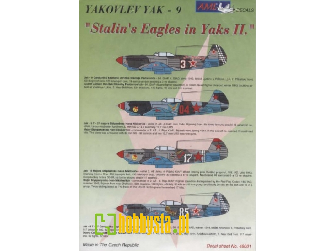 Yakovlev Yak-9 "stalin's Eagles In Yaks Ii." - zdjęcie 1 Yakovlev Yak-9 "stalin's Eagles In Yaks Ii." - zdjęcie 1
