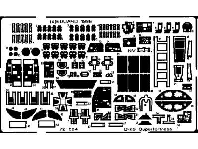  B-29A 1/72 - Academy Minicraft - blaszki - zdjęcie 1