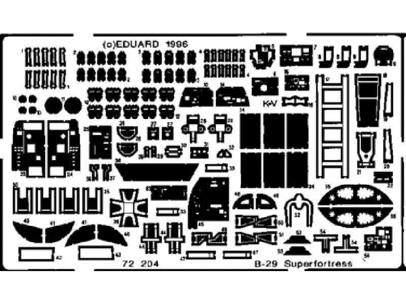  B-29A 1/72 - Academy Minicraft - blaszki - zdjęcie 1