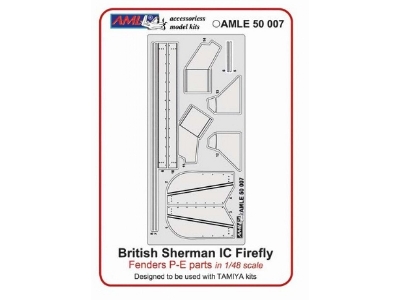 Fenders For M4 Sherman And British Sherman Ic Firefly (For Tamiya Kits) - zdjęcie 3