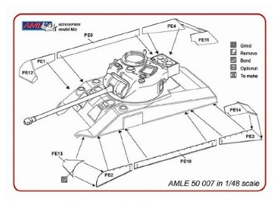 Fenders For M4 Sherman And British Sherman Ic Firefly (For Tamiya Kits) - zdjęcie 4