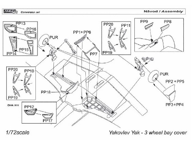 Yakovlev Yak-3 - Wheel Bay Cover - zdjęcie 3