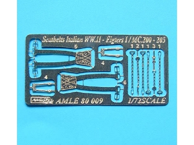 Italian Air Force Wwii Seatbelts For Macchi C.200/C.205 - zdjęcie 1