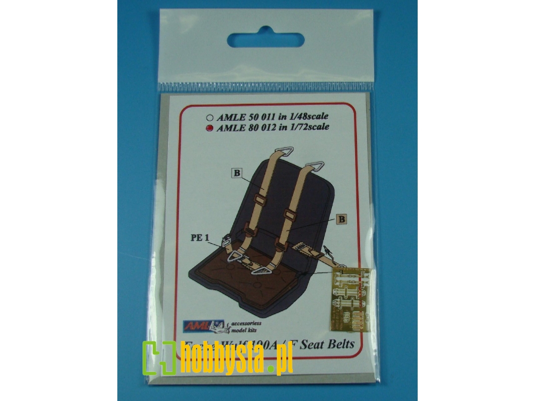 Fock-wulf Fw-190 A/F Seatbelts - zdjęcie 1 Fock-wulf Fw-190 A/F Seatbelts - zdjęcie 1