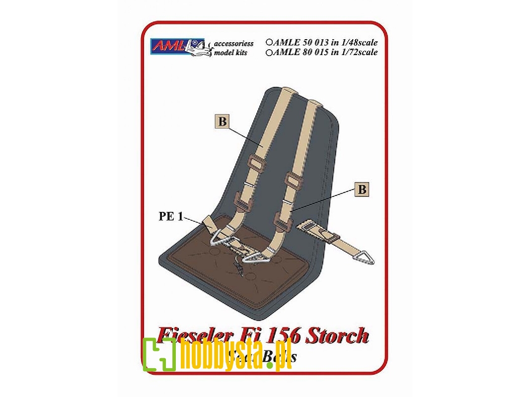 Fieseler Fi-156 C-3 'storch' - Seatbelts - zdjęcie 1 Fieseler Fi-156 C-3 'storch' - Seatbelts - zdjęcie 1