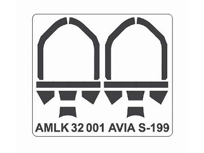 Avia S-199 Mule - Vacu Canopy 'bubble' Type With Masks (For Aml Kits) - zdjęcie 3