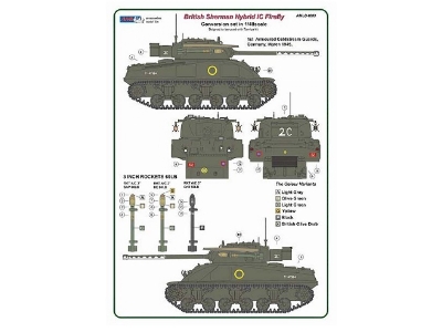 British Sherman Firefly Ic Hybrid With 3 Inch Rockets 60 Lb - Conversion Set For Tamiya British Sherman Ic Firefly - zdjęcie 9