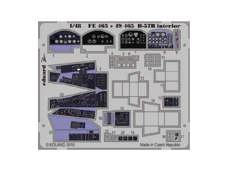 B-57B interior S. A. 1/48 - Airfix - blaszki - zdjęcie 1 B-57B interior S. A. 1/48 - Airfix - blaszki - zdjęcie 1