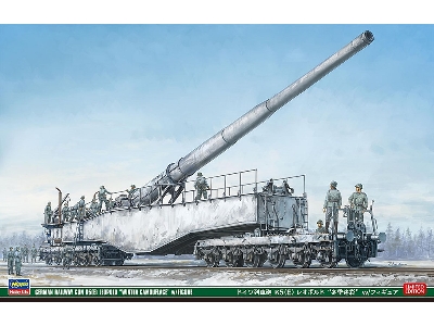 German Railway Gun K5(E) Leopold "winter Camouflage" With Figures - zdjęcie 1