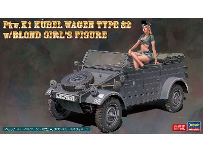 52253 Pkw.K1 Kübelwagen Type 82 W/Blond Girl's Figure - zdjęcie 1